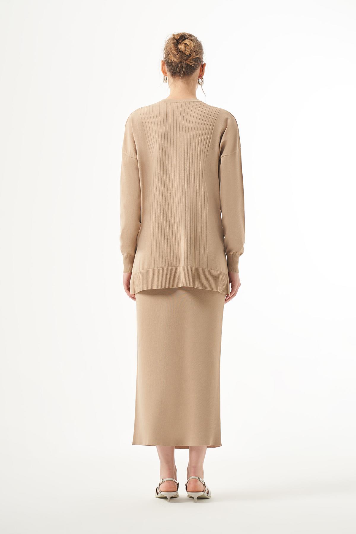 Nuss Merserize Kalem Etekli Takım 1303 Vizon