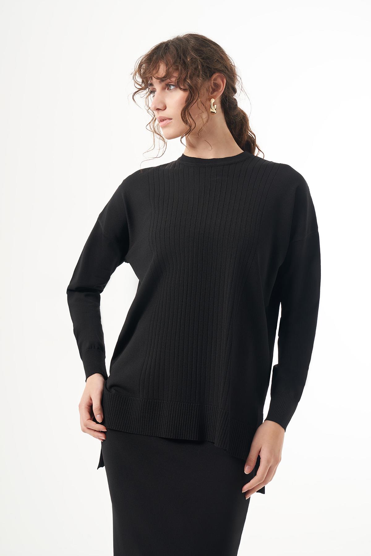 Nuss Merserize Kalem Etekli Takım 1303 Siyah