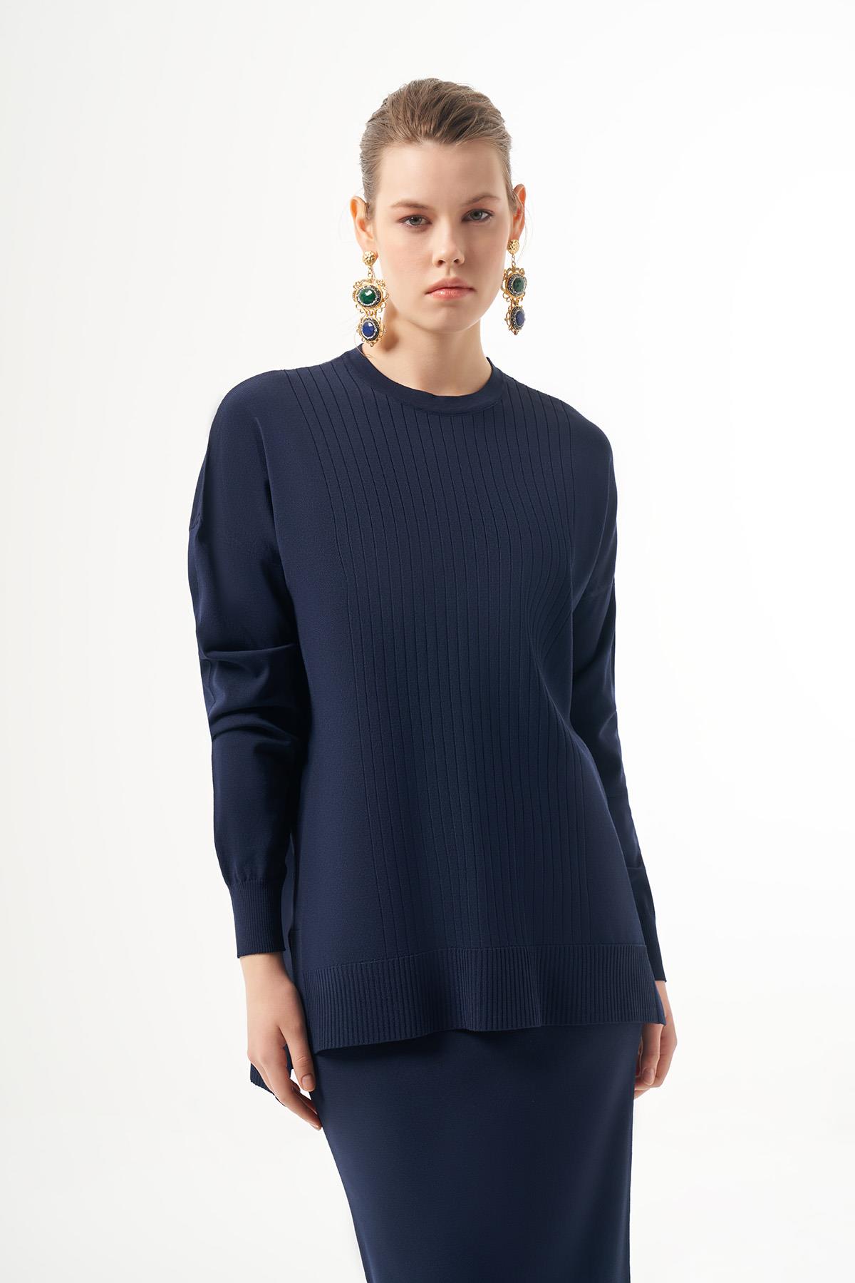 Nuss Merserize Kalem Etekli Takım 1303 Lacivert