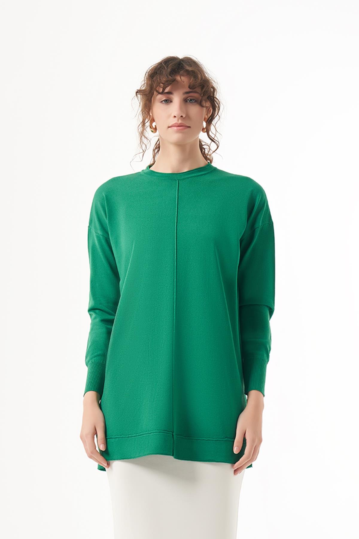 Nuss Merserize Kısa Tunik Bluz 1201 Benetton