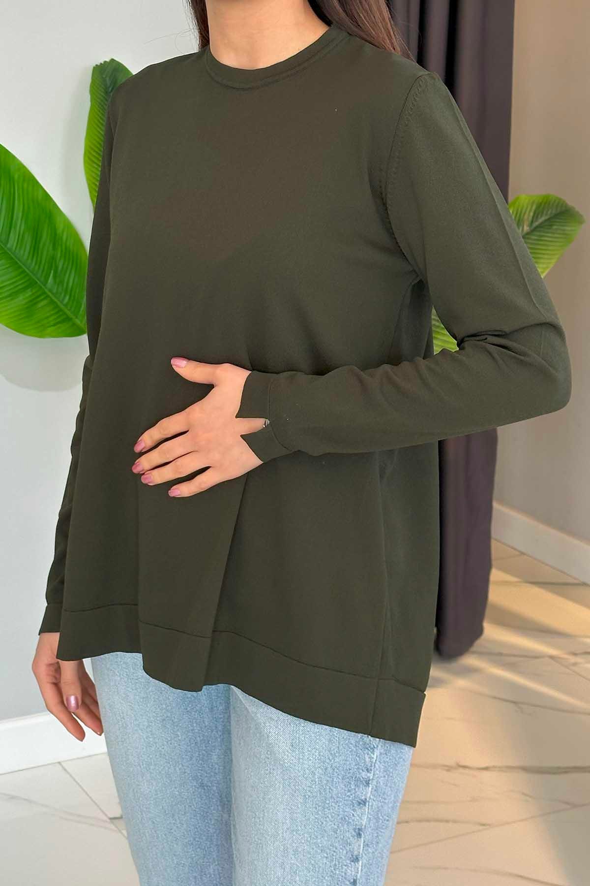 Nuss Merserize Standart Tunik NS-22Y-902TNK Acı Yeşil