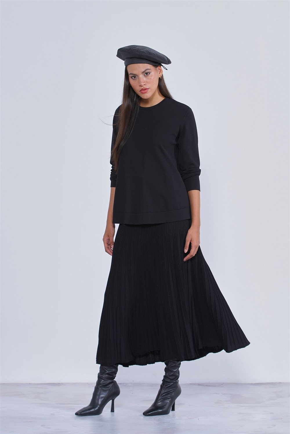 Nuss Merserize Triko Etekli Takım NS-22Y-800TKM Siyah