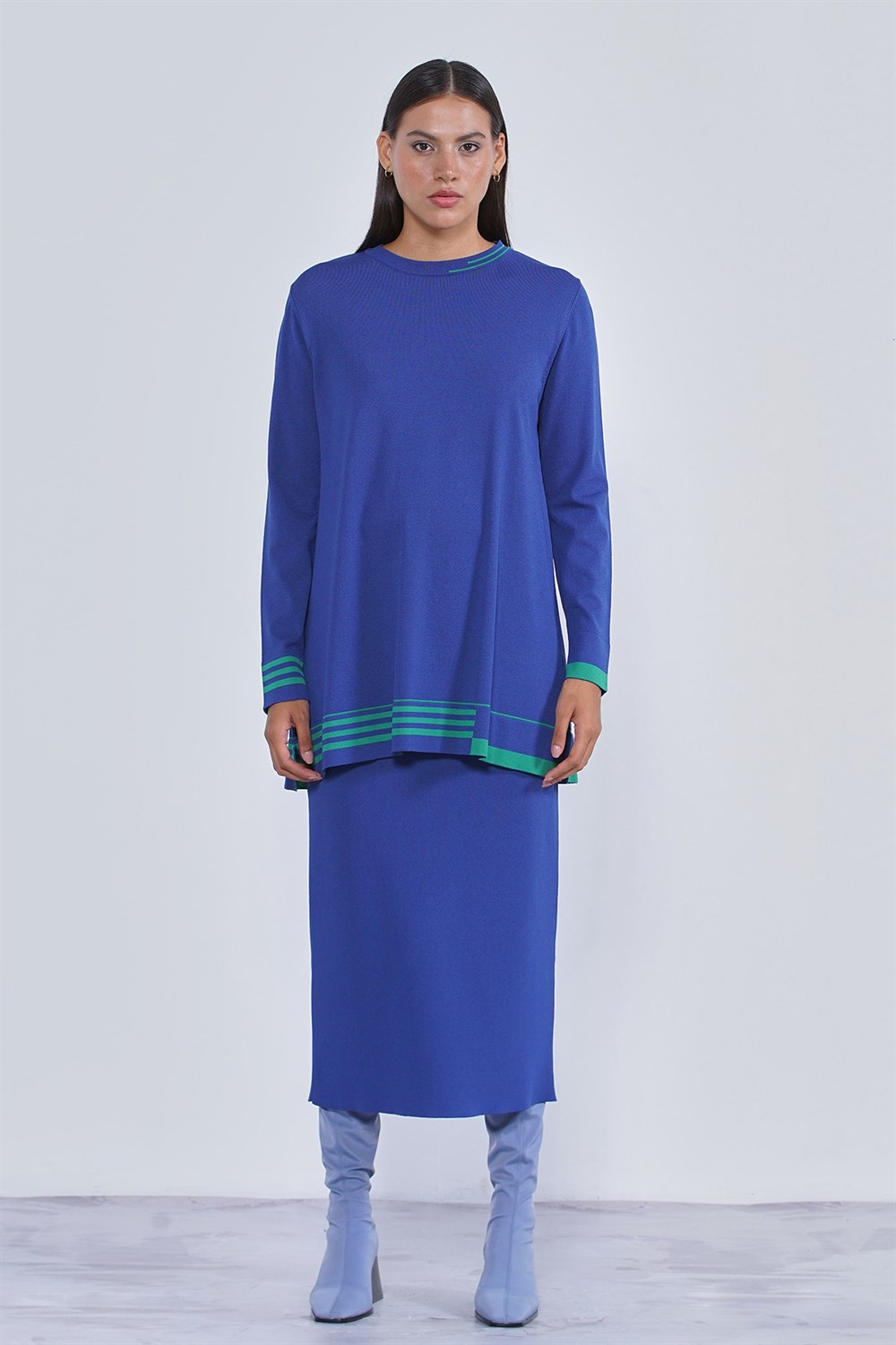 Nuss Merserize Triko Etekli Takım NS-22K-804TKM Saks Benetton