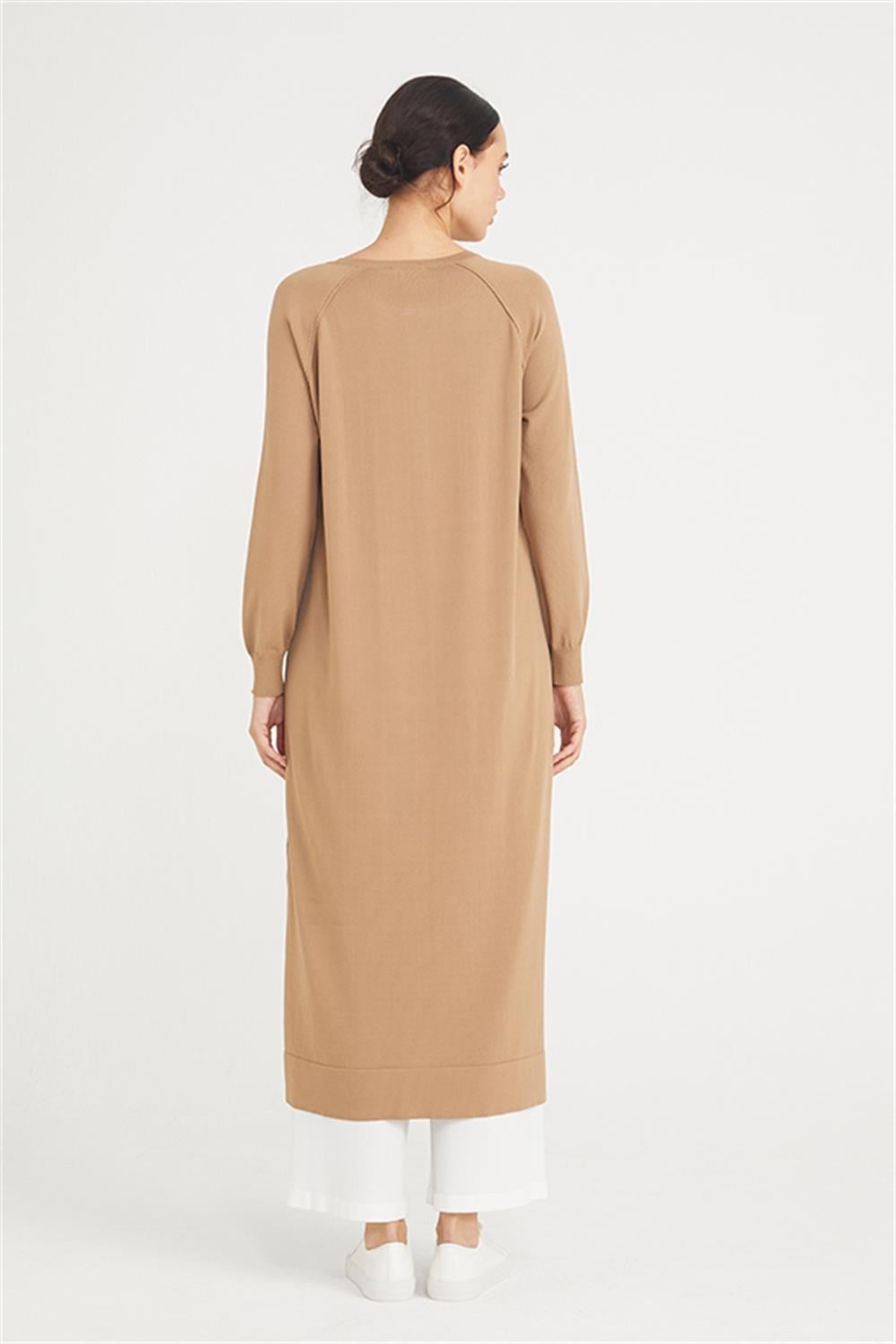Nuss Merserize Triko Hırka NS-22K-512H Mocha