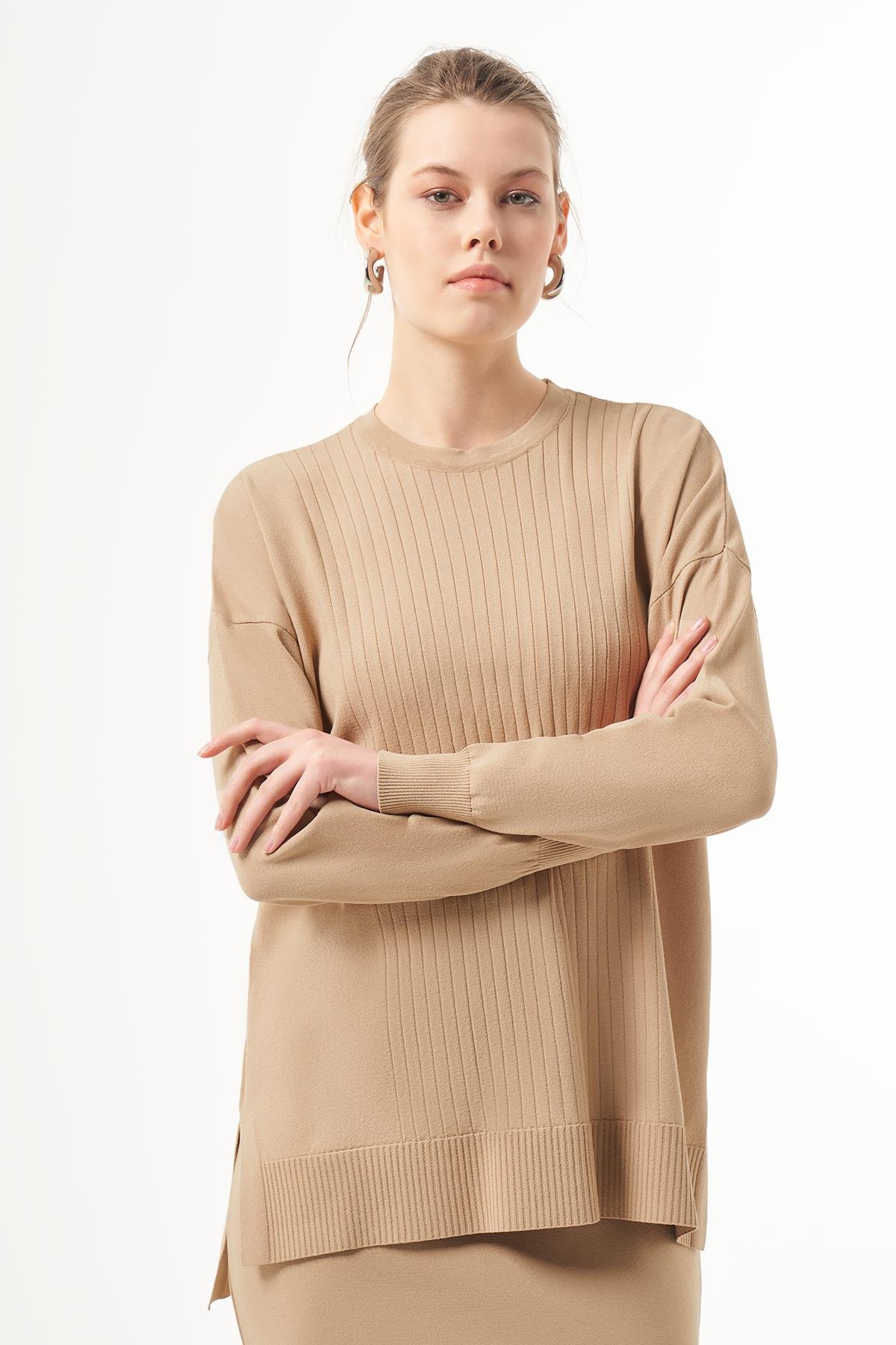 Nuss Merserize Tunik Bluz 1303 Mocha