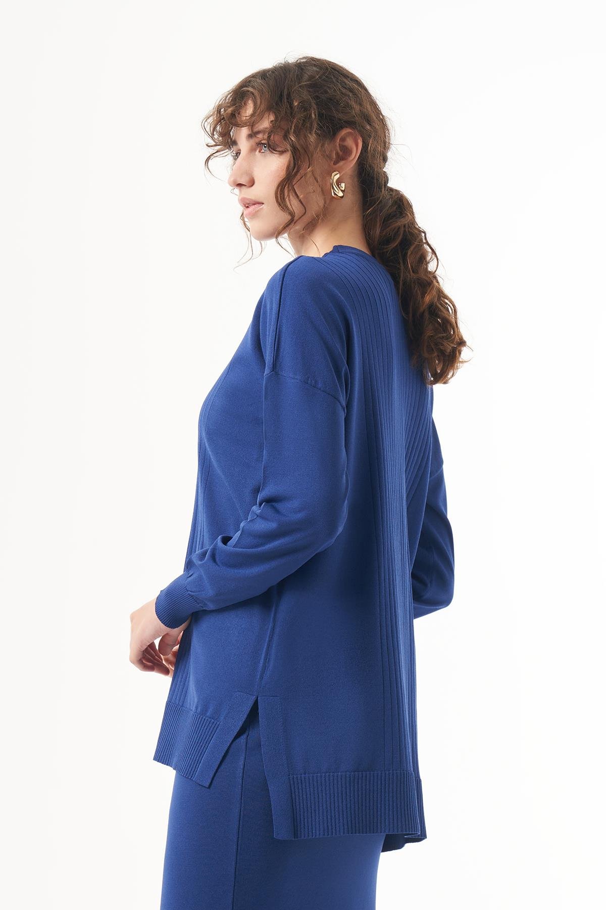 Nuss Merserize Tunik Bluz 1303 Saks