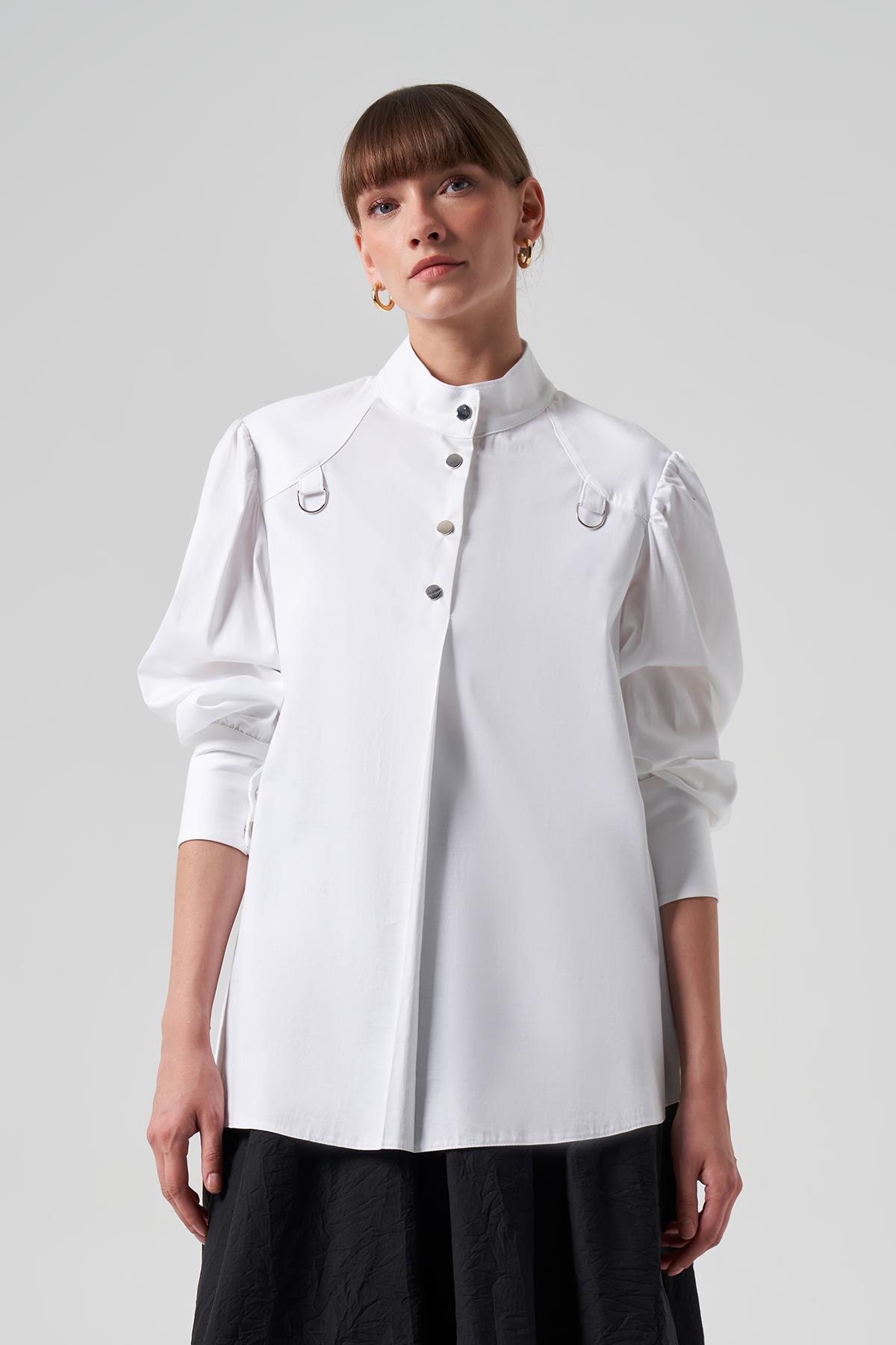 Nuss Pamuklu Gömlek 3002 Ekru