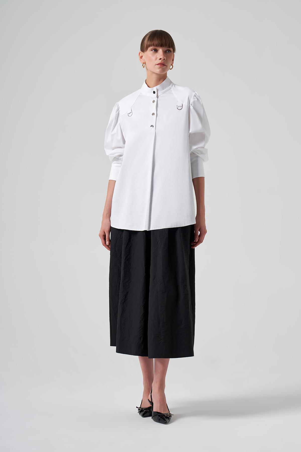 Nuss Pamuklu Gömlek 3002 Ekru