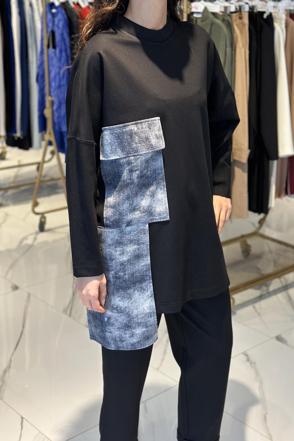 Nuss Pantolonlu Takım 1003 Siyah