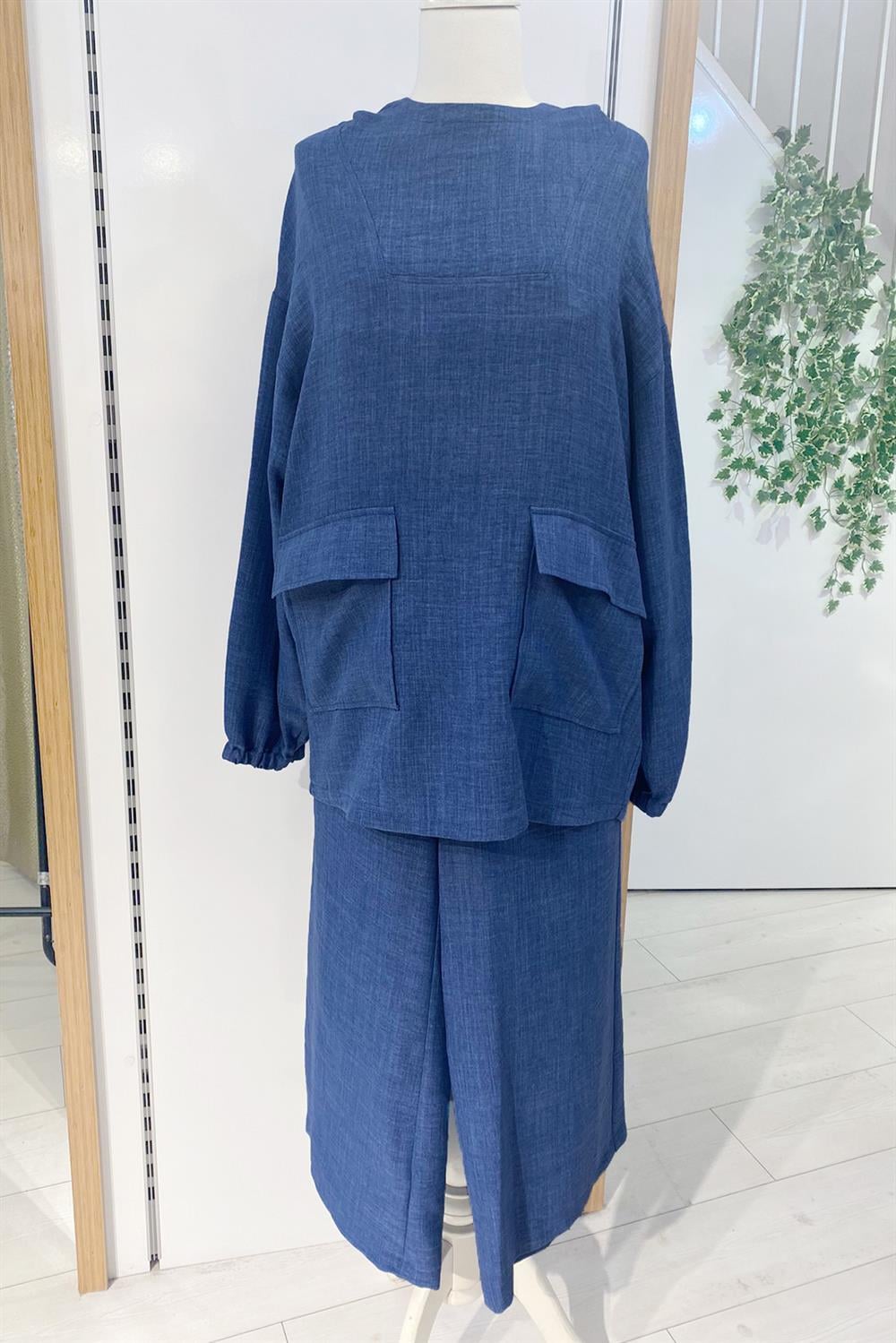 Nuss Pantolonlu Takım 1013 İndigo
