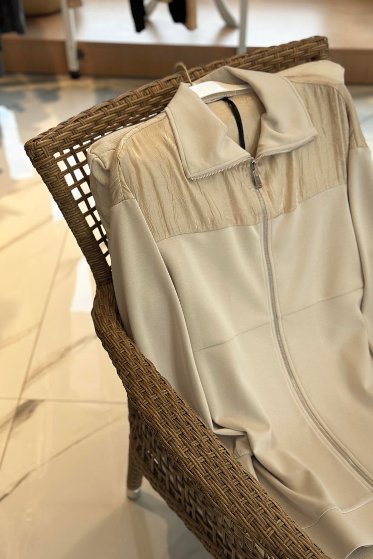 Nuss Pantolonlu Takım 1037 Ekru