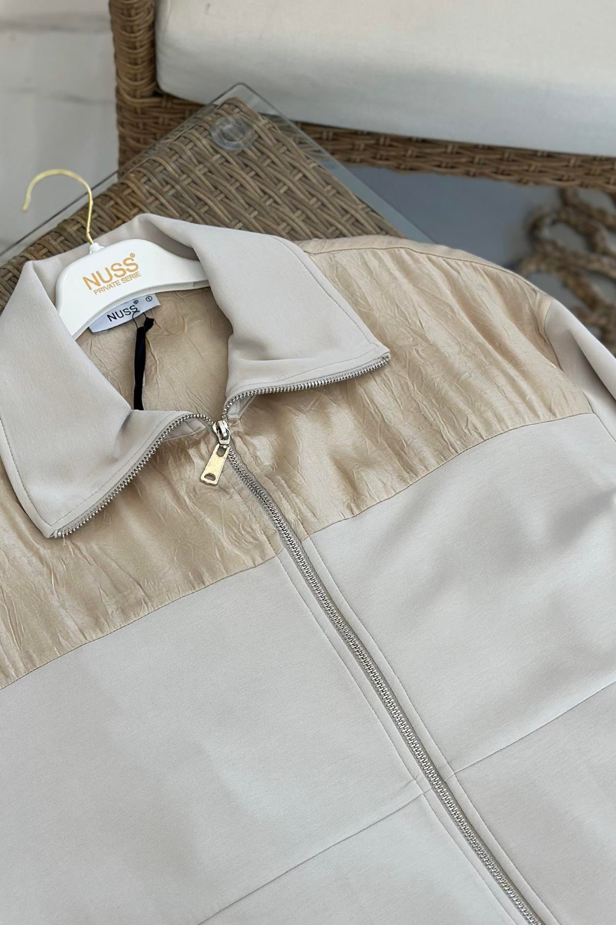 Nuss Pantolonlu Takım 1037 Ekru