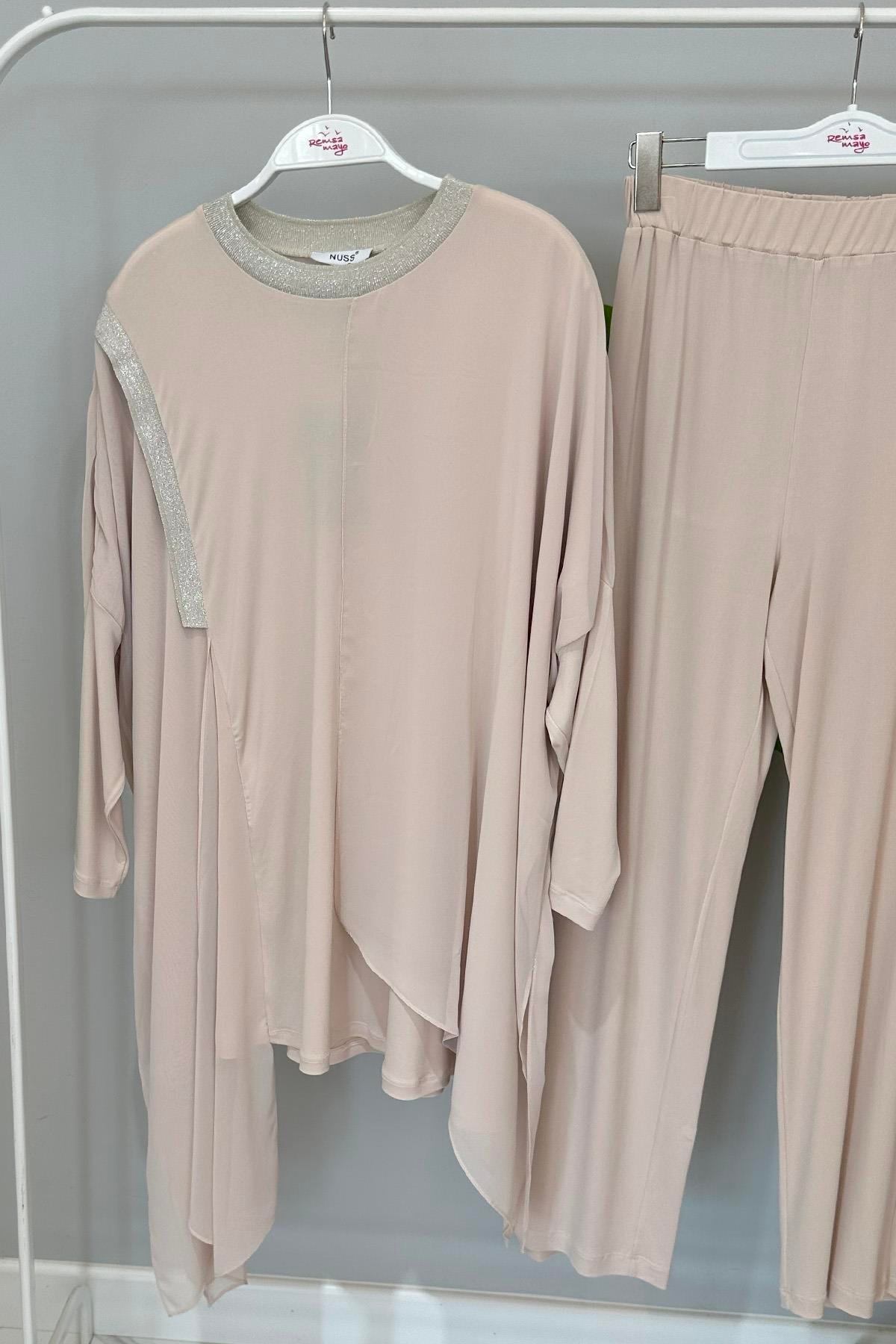 Nuss Pantolonlu Takım 3002 Bej