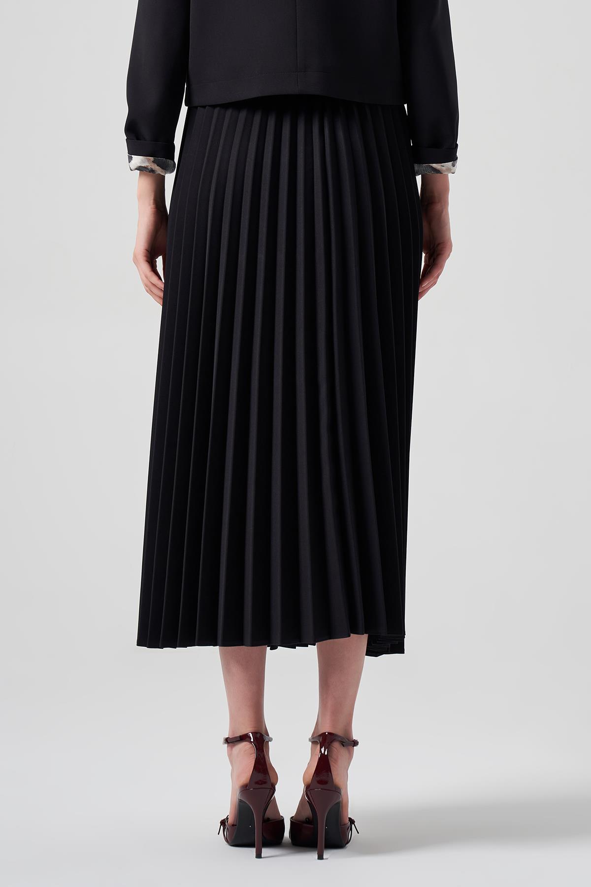 Nuss Piliseli Etek 8037 Siyah