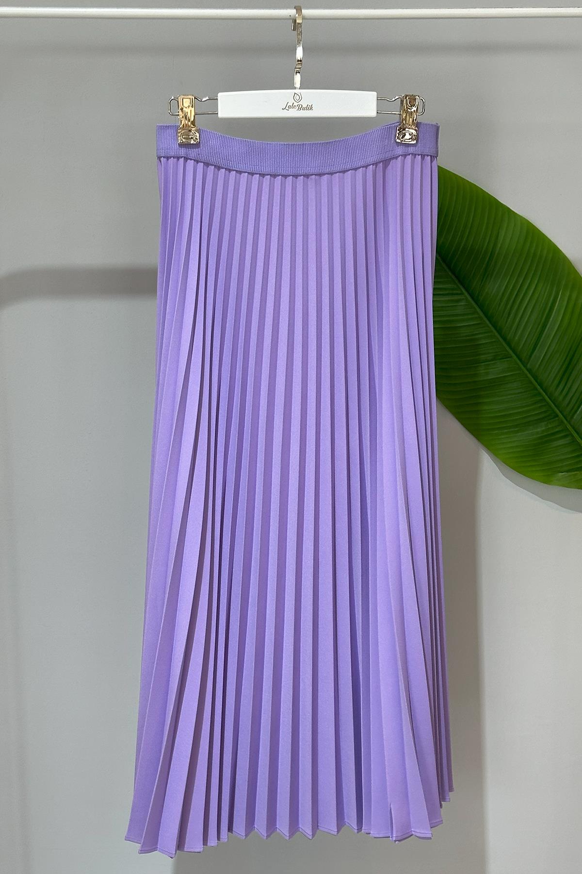 Nuss Plise Etek 8001 Lila