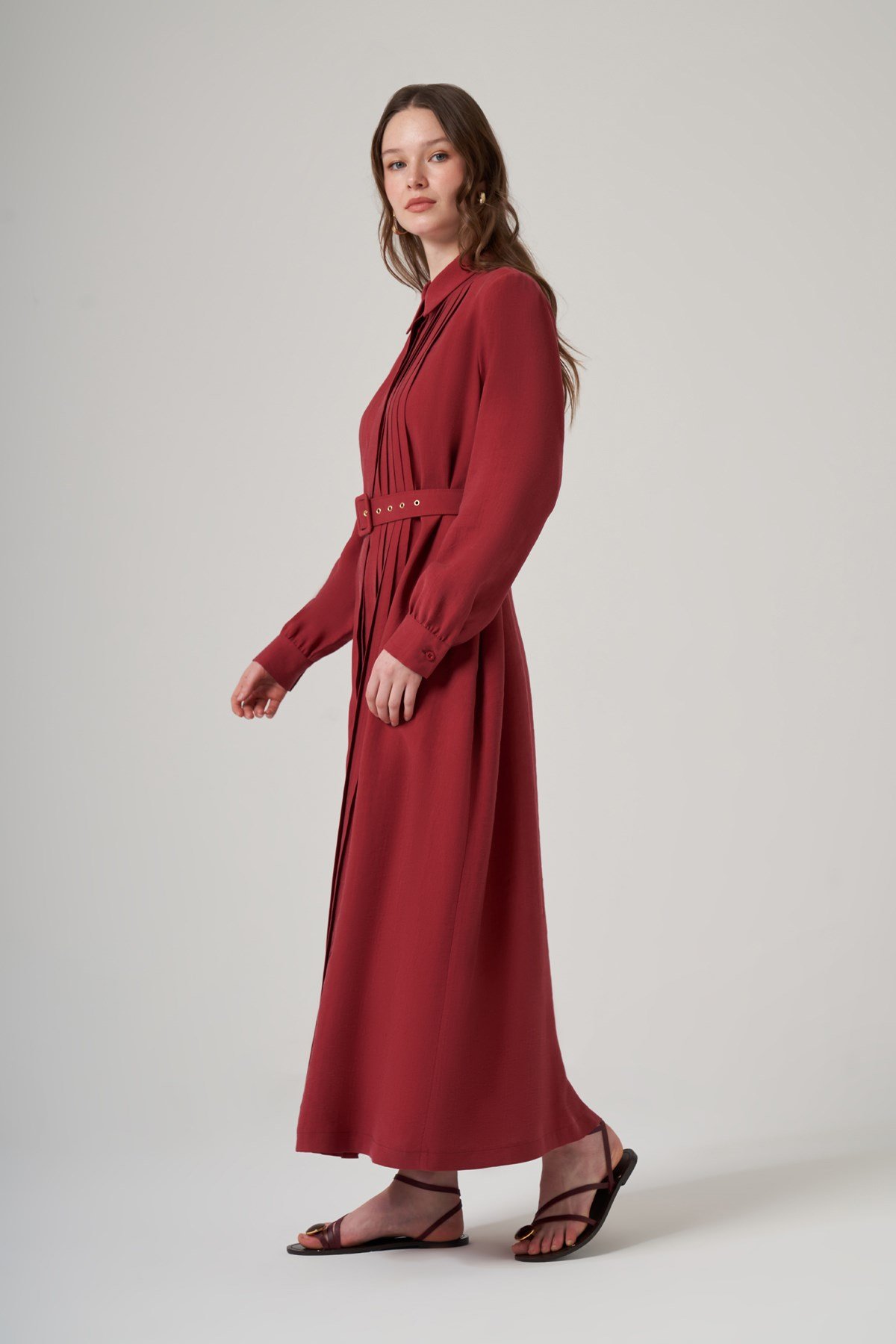 Nuss Seyyar Kemerli Pile Detay 2050 Red Plum