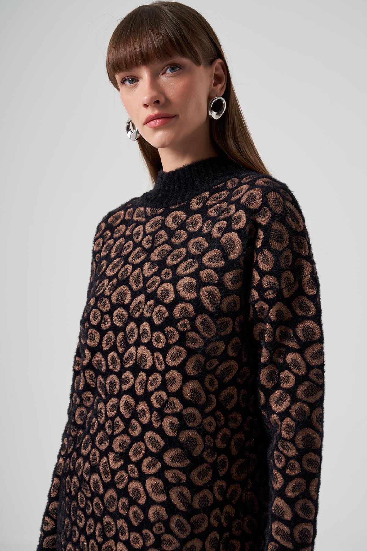 Nuss Triko Kazak Tunik 7004 Siyah