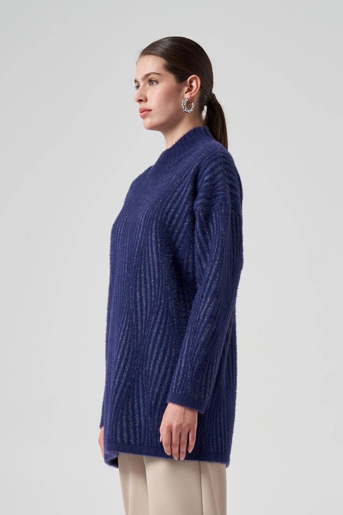 Nuss Triko Kazak Tunik 7005 Lacivert