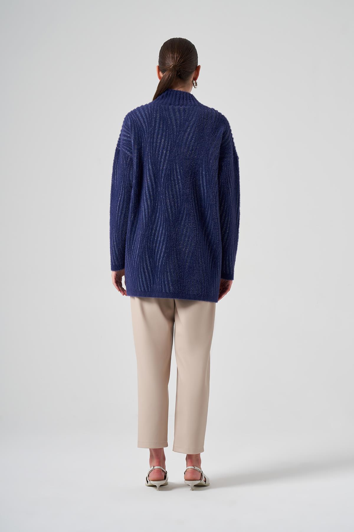 Nuss Triko Kazak Tunik 7005 Lacivert