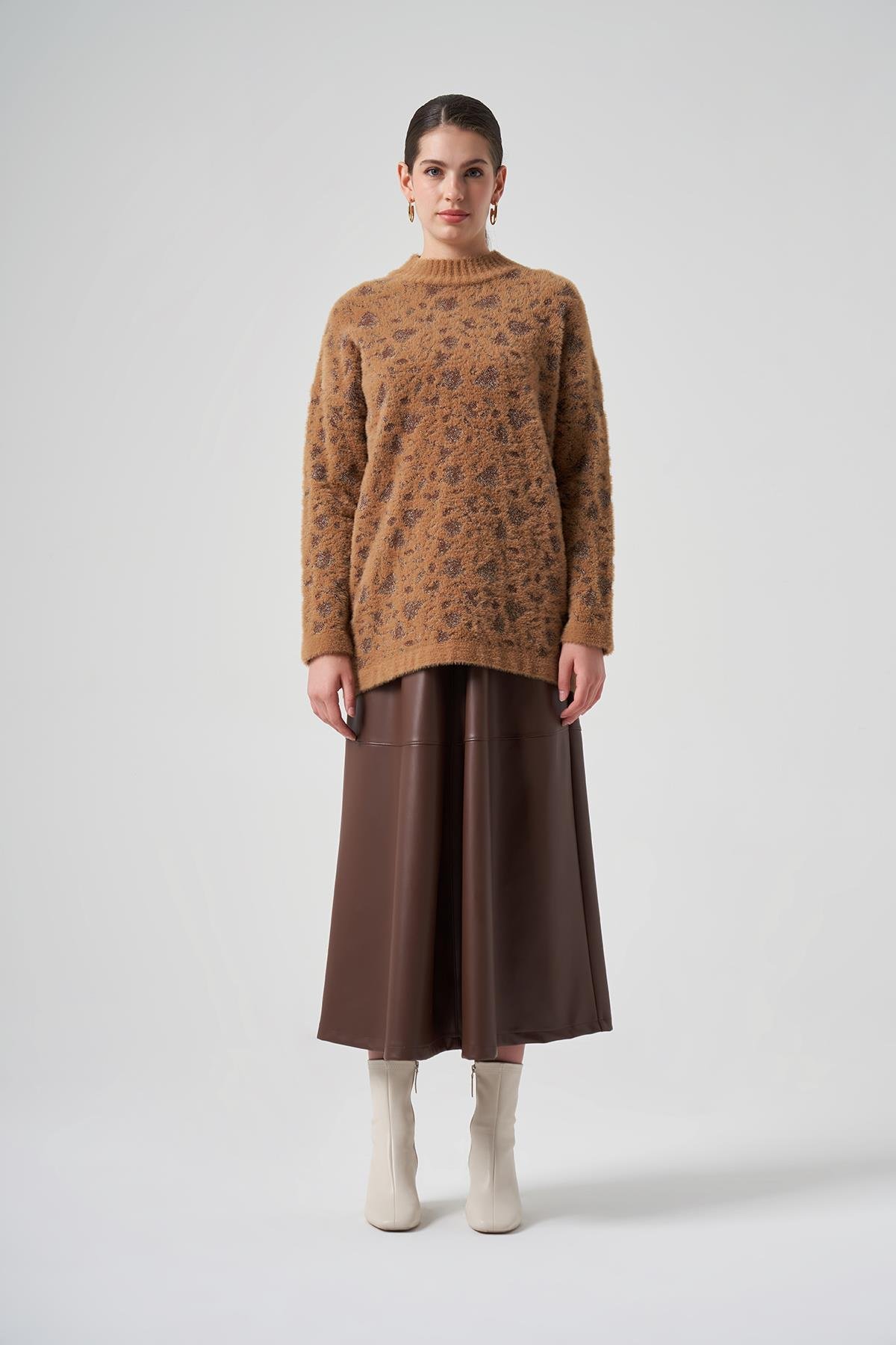 Nuss Triko Kazak Tunik 7006 Camel