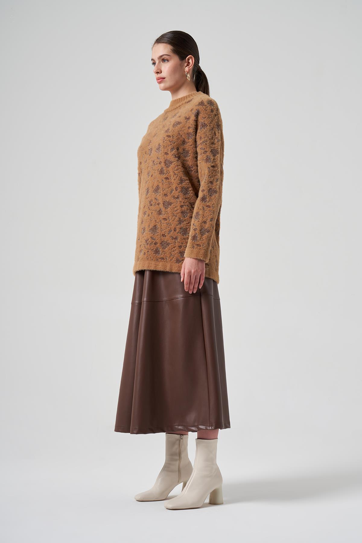 Nuss Triko Kazak Tunik 7006 Camel