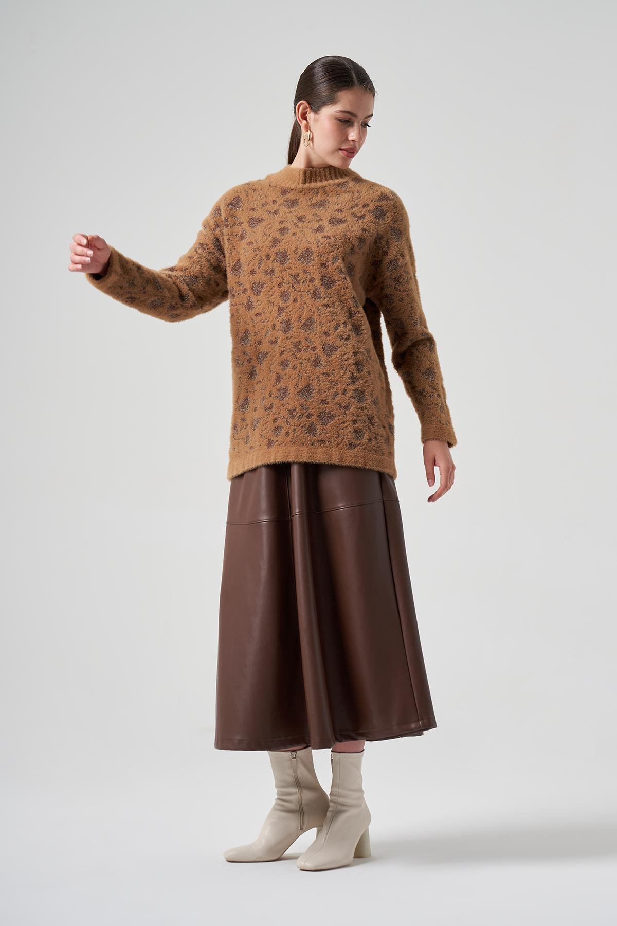 Nuss Triko Kazak Tunik 7006 Camel