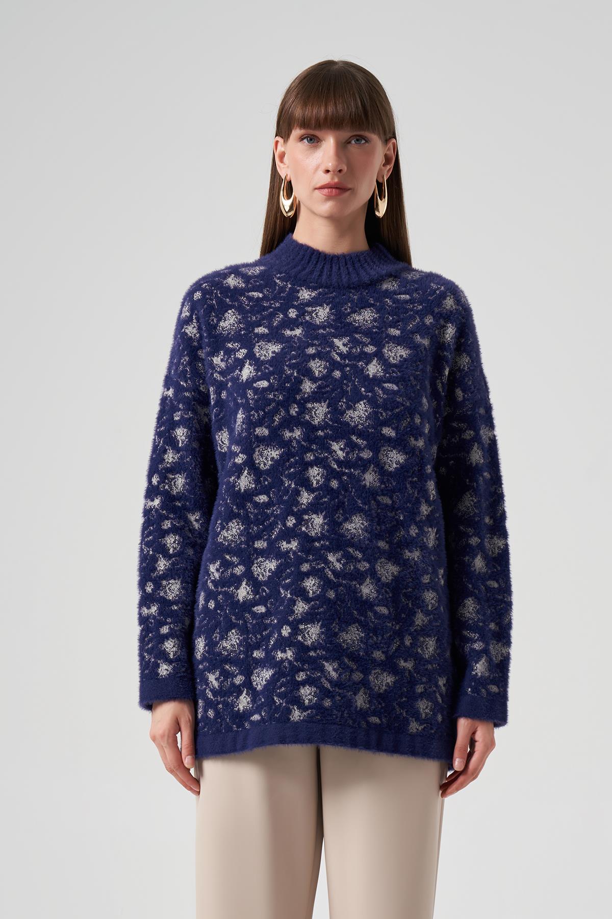 Nuss Triko Kazak Tunik 7006 Lacivert