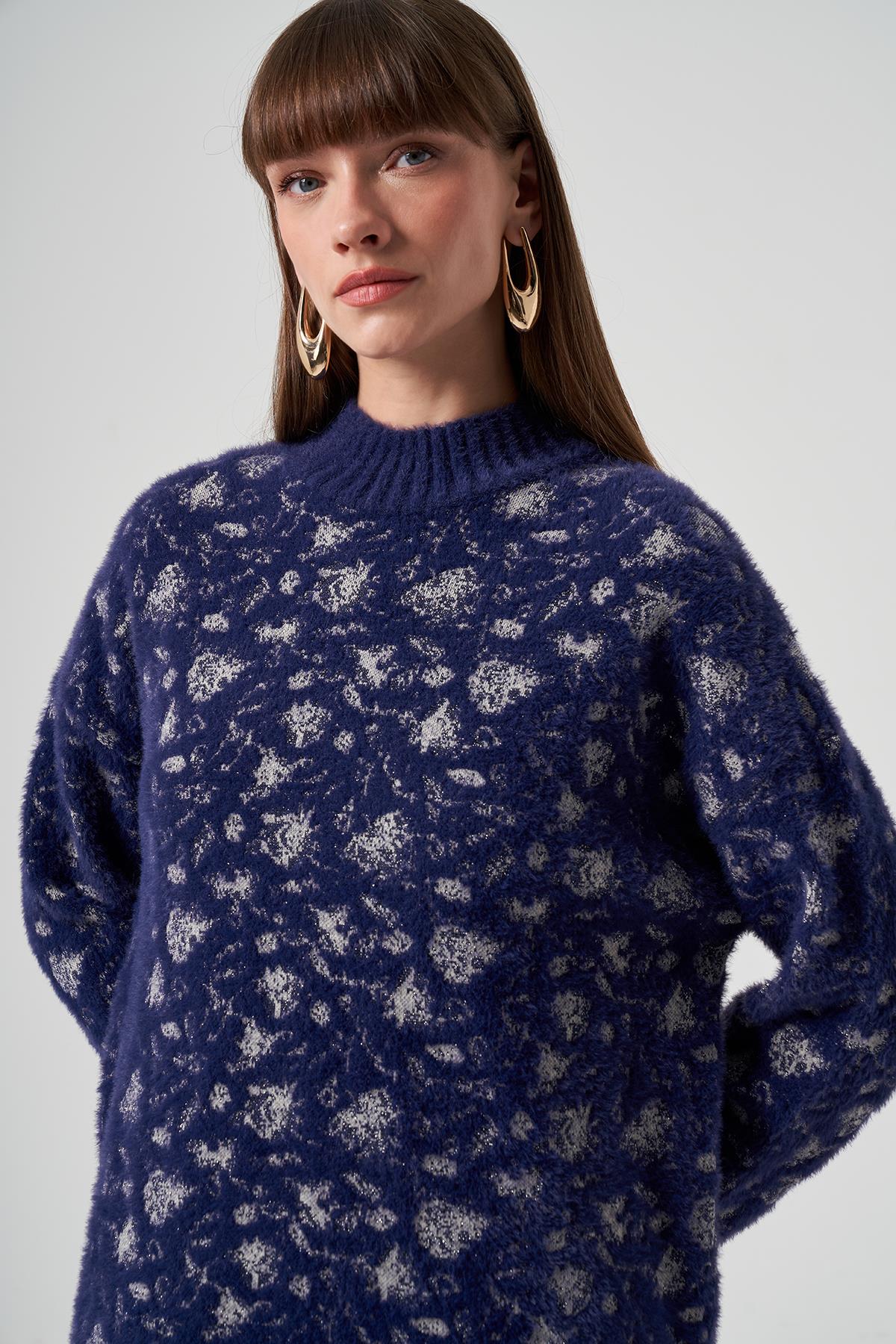 Nuss Triko Kazak Tunik 7006 Lacivert