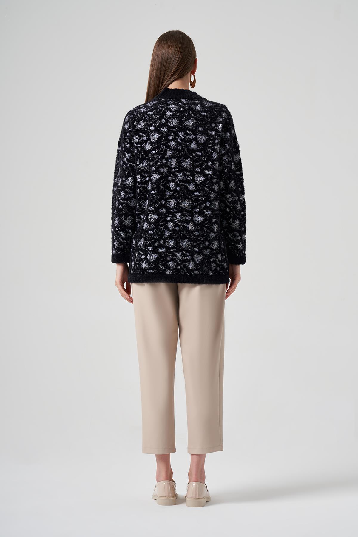 Nuss Triko Kazak Tunik 7006 Siyah