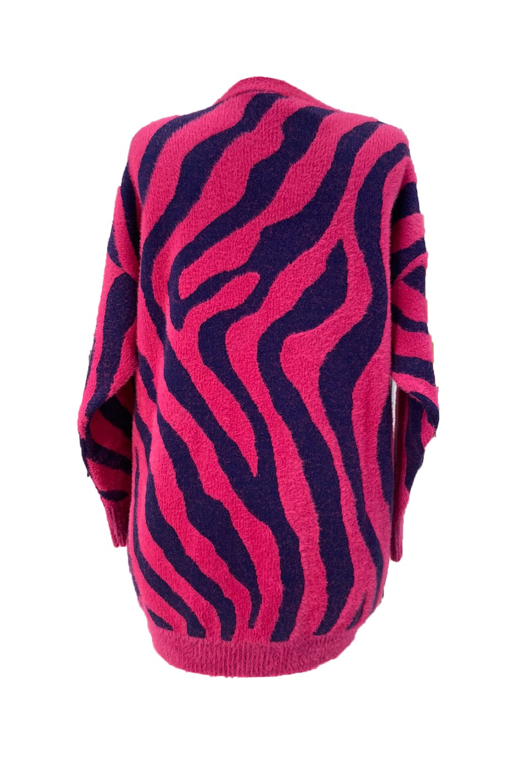 Nuss Zebra Desen Kazak NS-22K-9004KZK Lacivert Fuşya