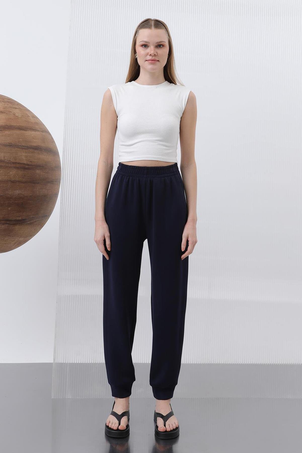 Paçası Lastikli Modal Pantolon 32179 Laci