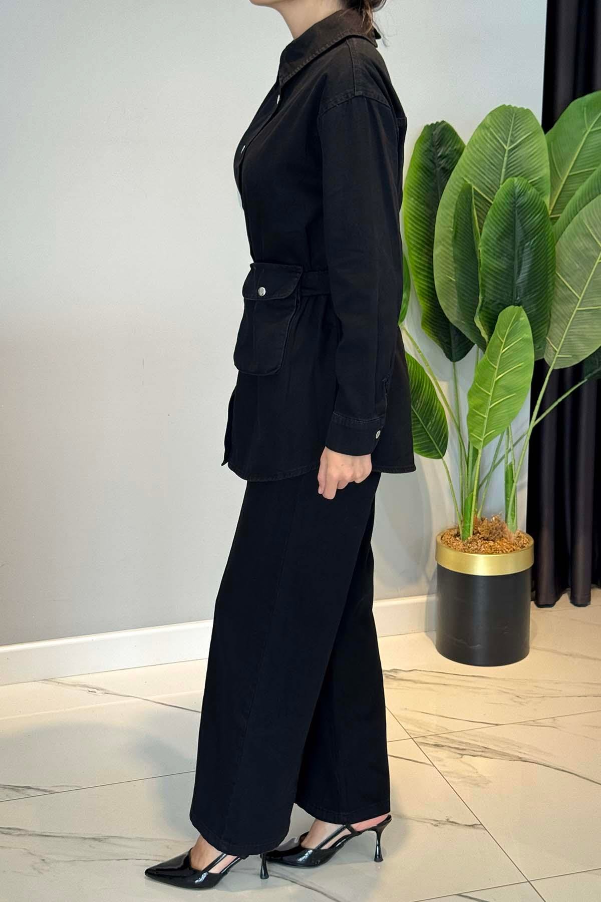 Pamuklu Denim Takım 7430 Siyah