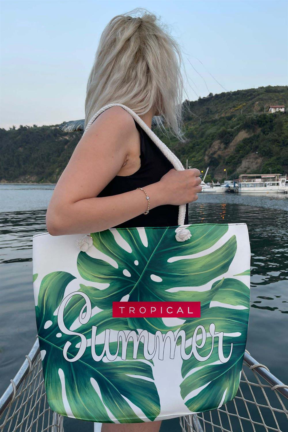 Plaj Çantası 5043 Tropikal Summer