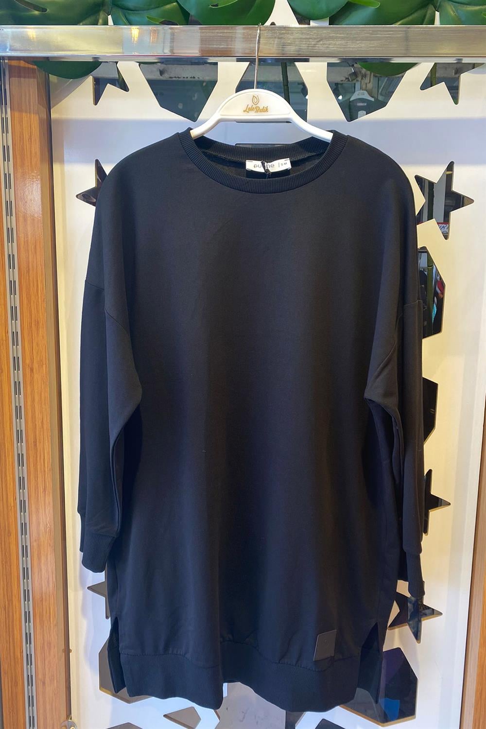 Puane Basic Tunik Sweat Siyah