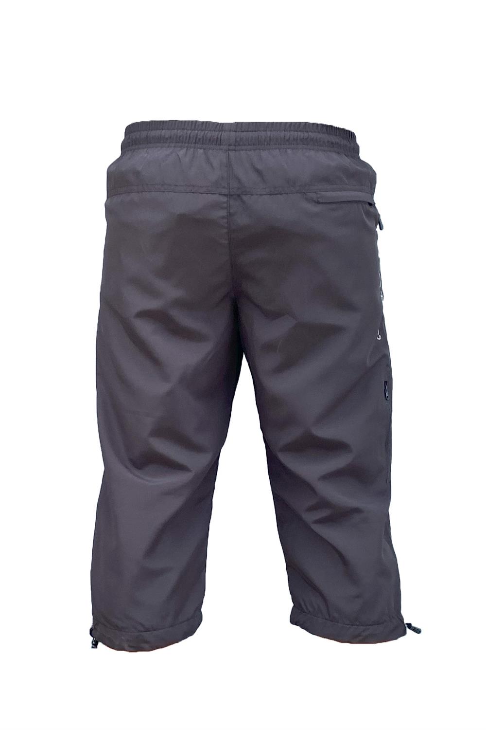 Remsa Erkek Havuz Deniz Uzun Kapri Şort Mayo RKS-01 Siyah