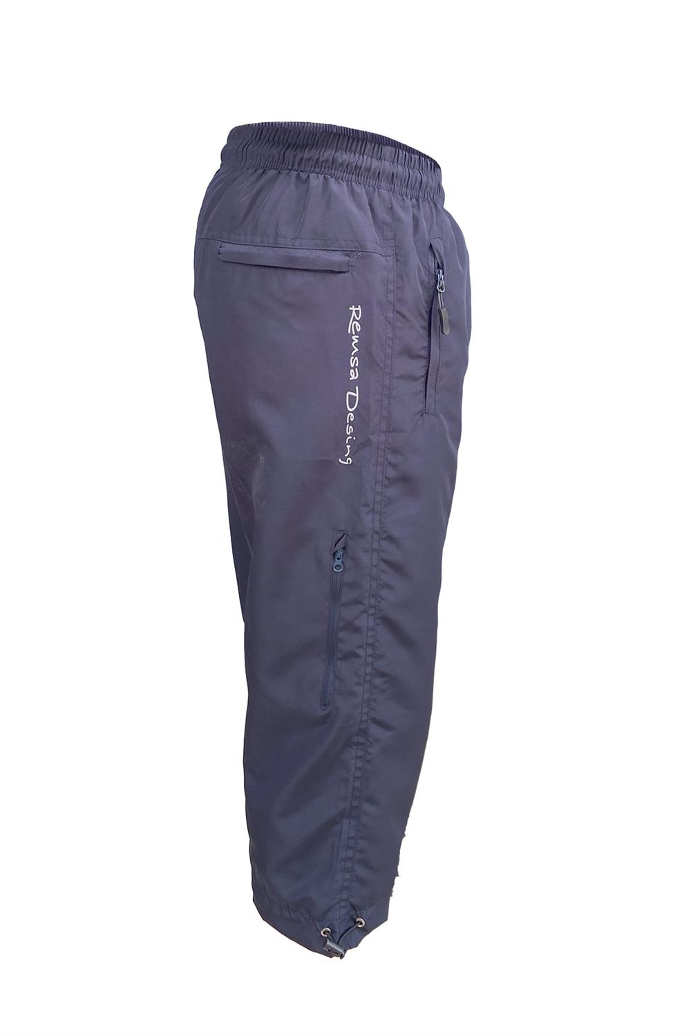 Remsa Erkek Havuz Deniz Uzun Kapri Şort Mayo RKS-01 Lacivert