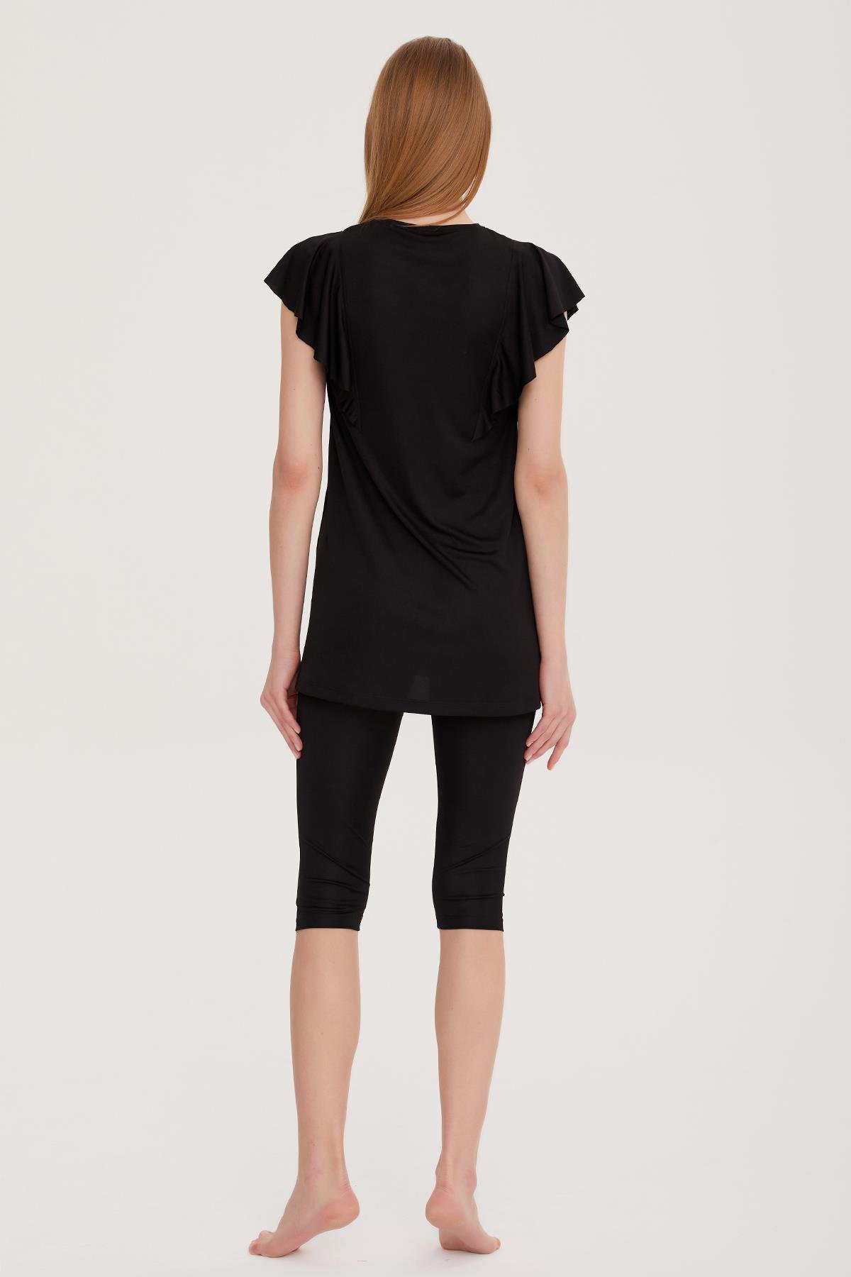 Remsa Fırfır Volan Detaylı Yarı Kapalı Mayo 2150 Hilal