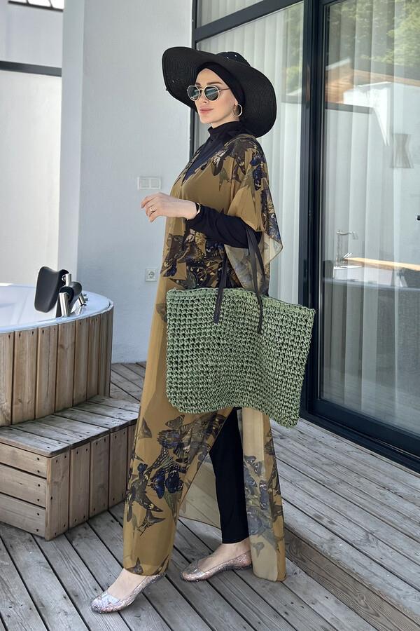 Remsa Hasır Plaj Çantası 011 Haki