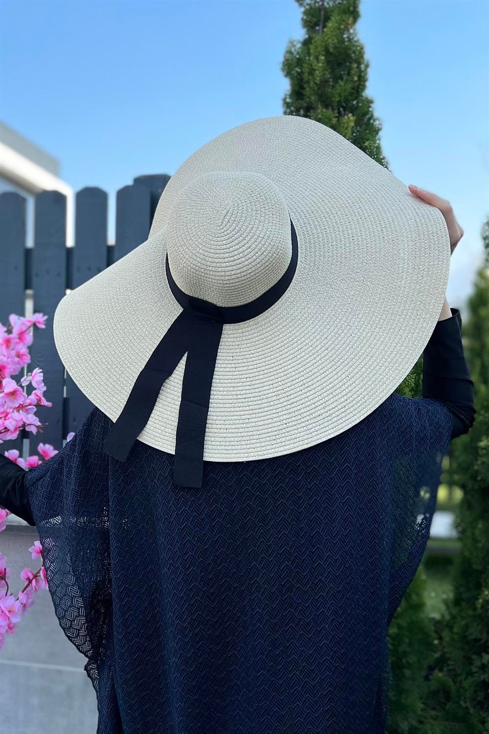 Remsa Mayo Büyük Boy Hasır Şapka Bej RŞ-19