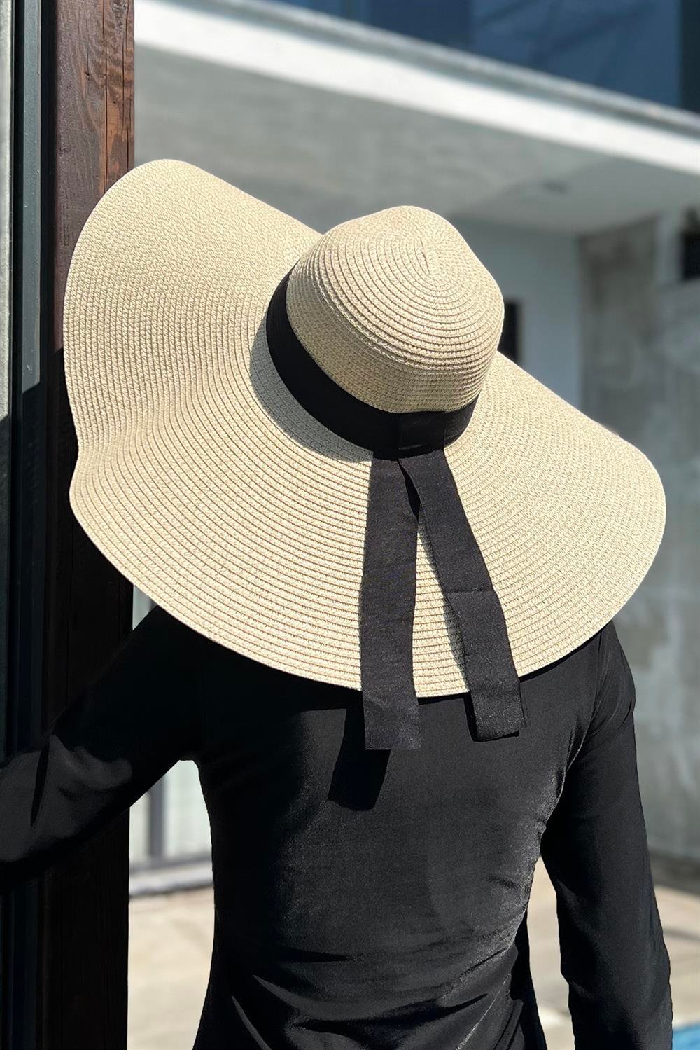 Remsa Mayo Büyük Boy Hasır Şapka Bej RŞ-19