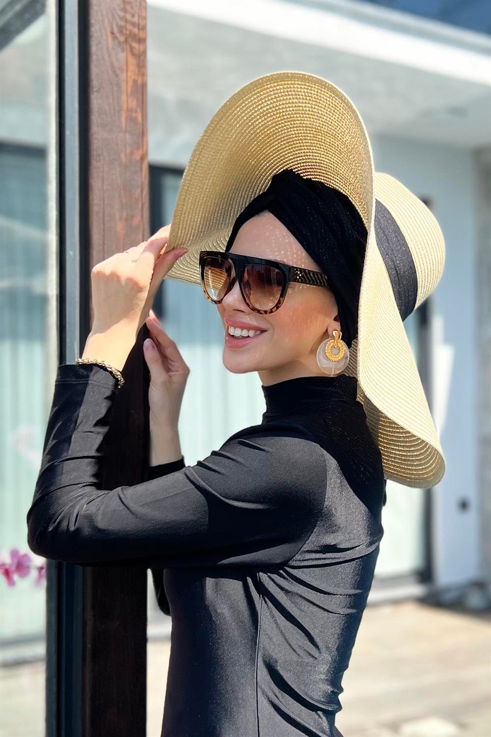 Remsa Mayo Büyük Boy Hasır Şapka Bej RŞ-19