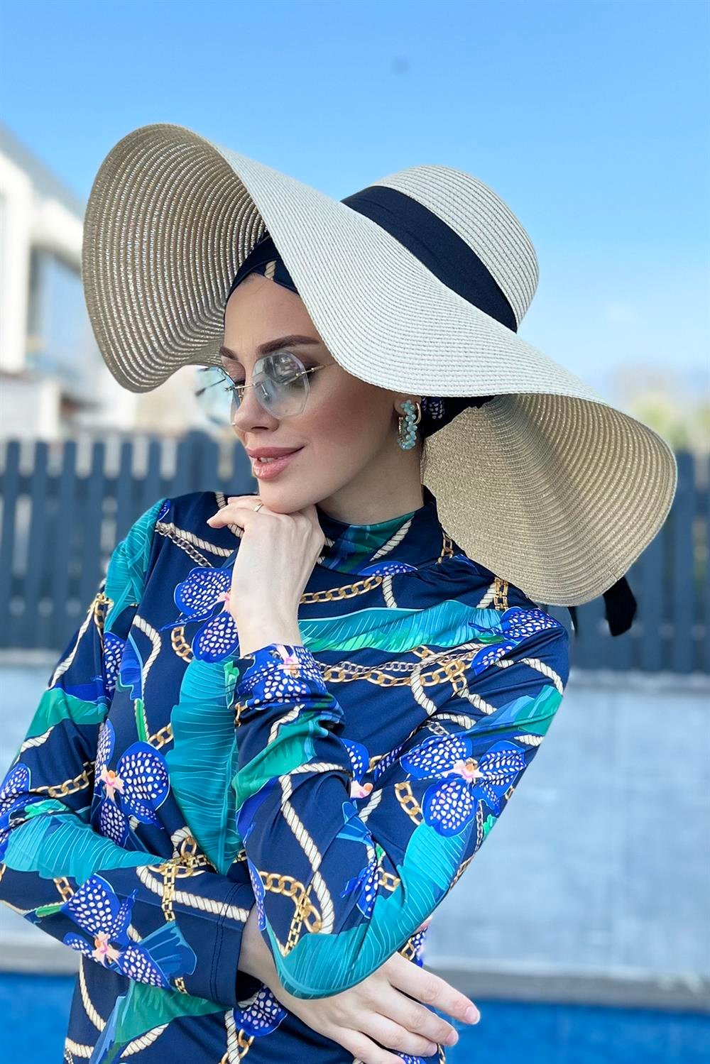 Remsa Mayo Büyük Boy Hasır Şapka Bej RŞ-19