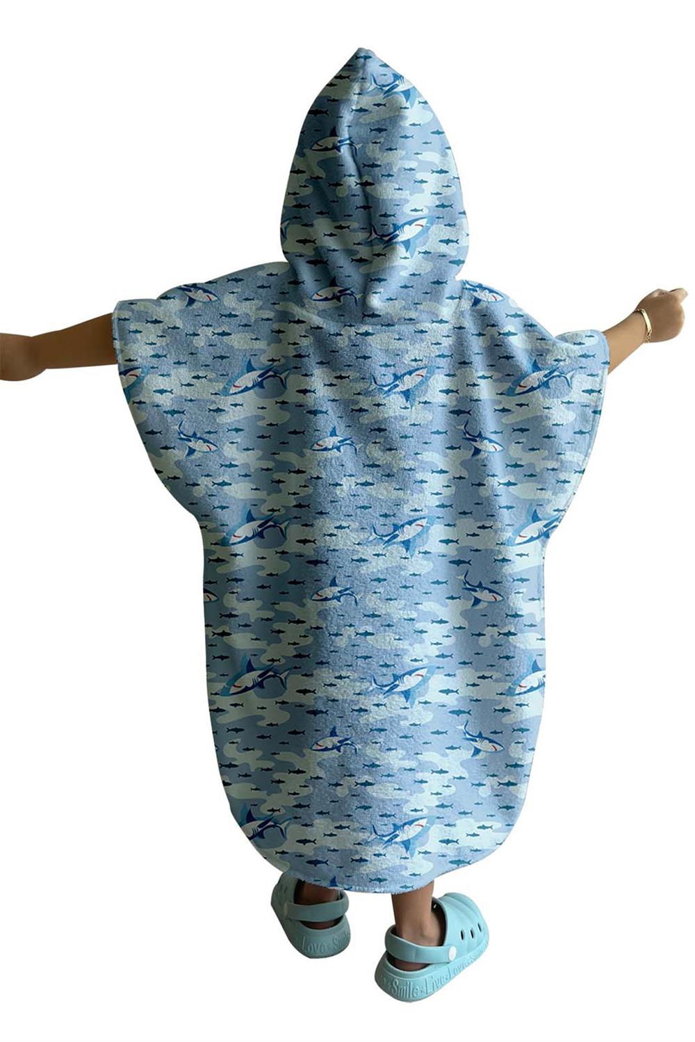 Remsa Mayo Çocuk Deniz Havuz Kapüşonlu Panço Plaj Havlusu 704 Balık