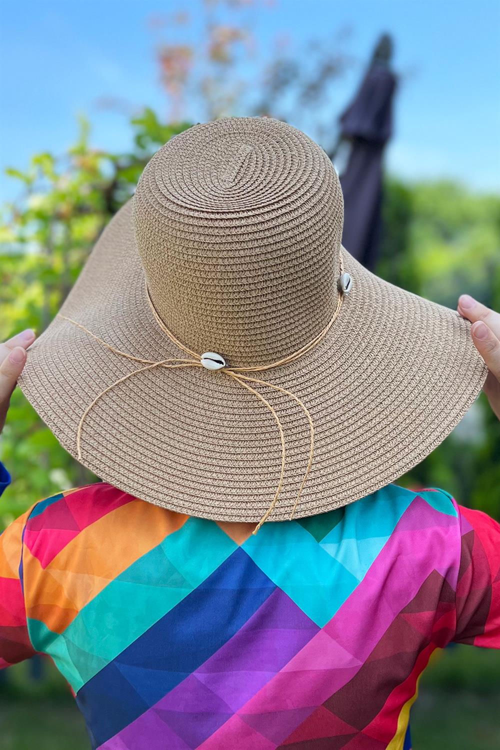 Remsa Mayo Deniz Kabuklu Hasır Şapka Camel RŞ-70