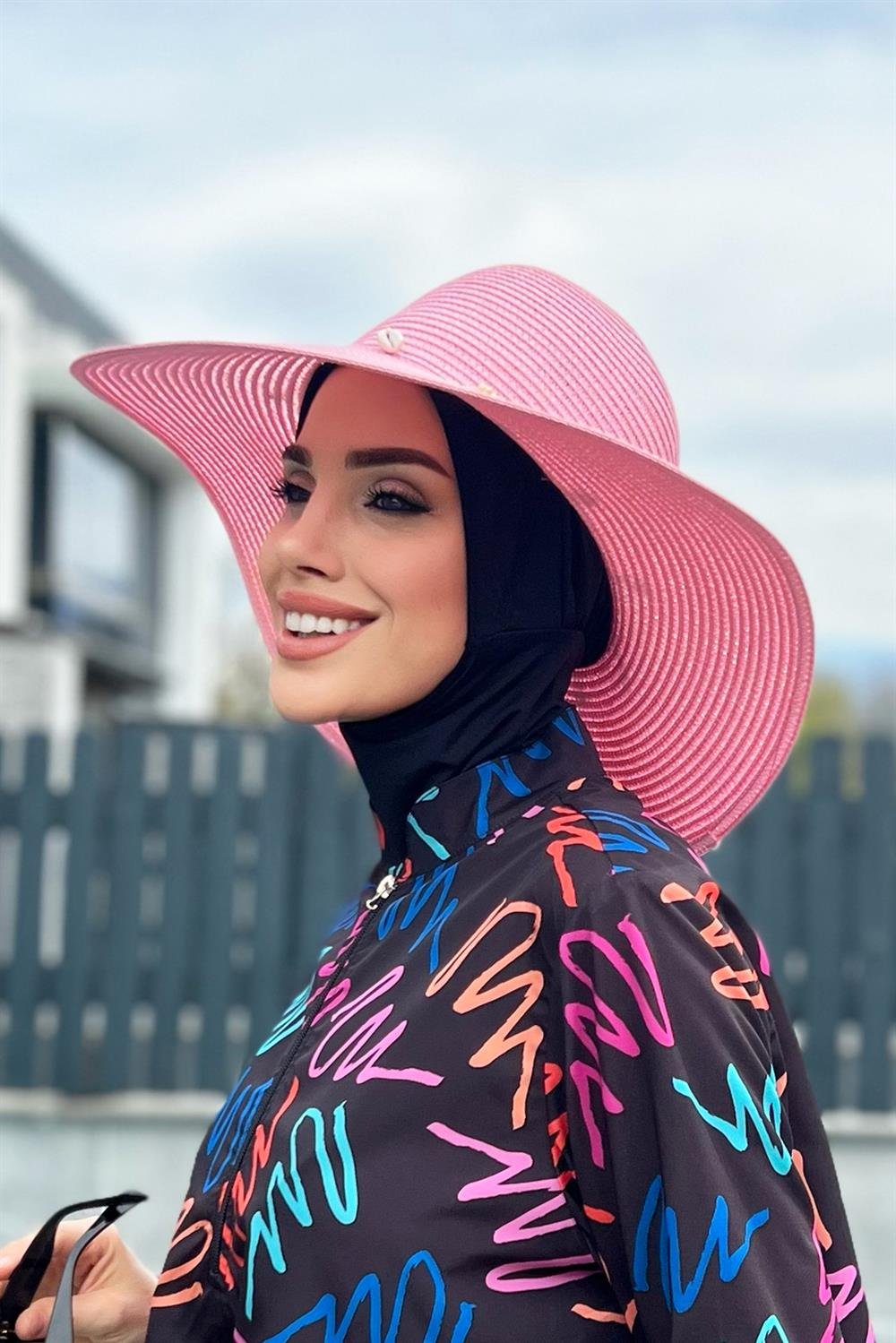 Remsa Mayo Hasır Şapka Deniz Kabuklu Pembe RŞ-55