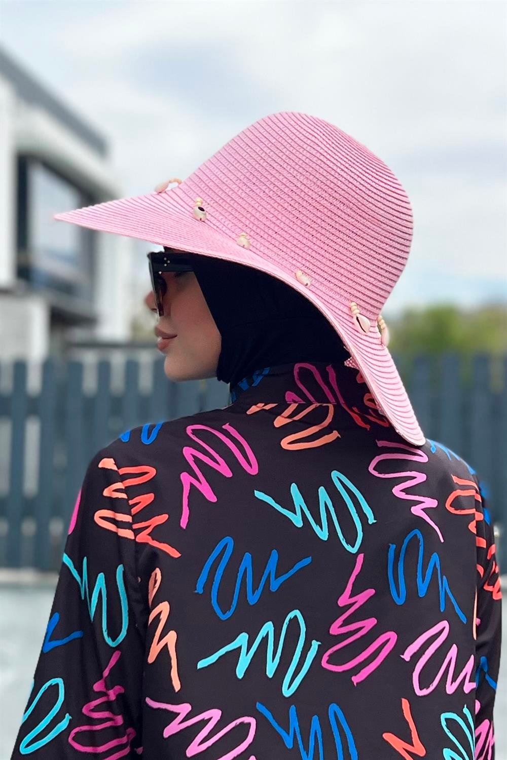 Remsa Mayo Hasır Şapka Deniz Kabuklu Pembe RŞ-55