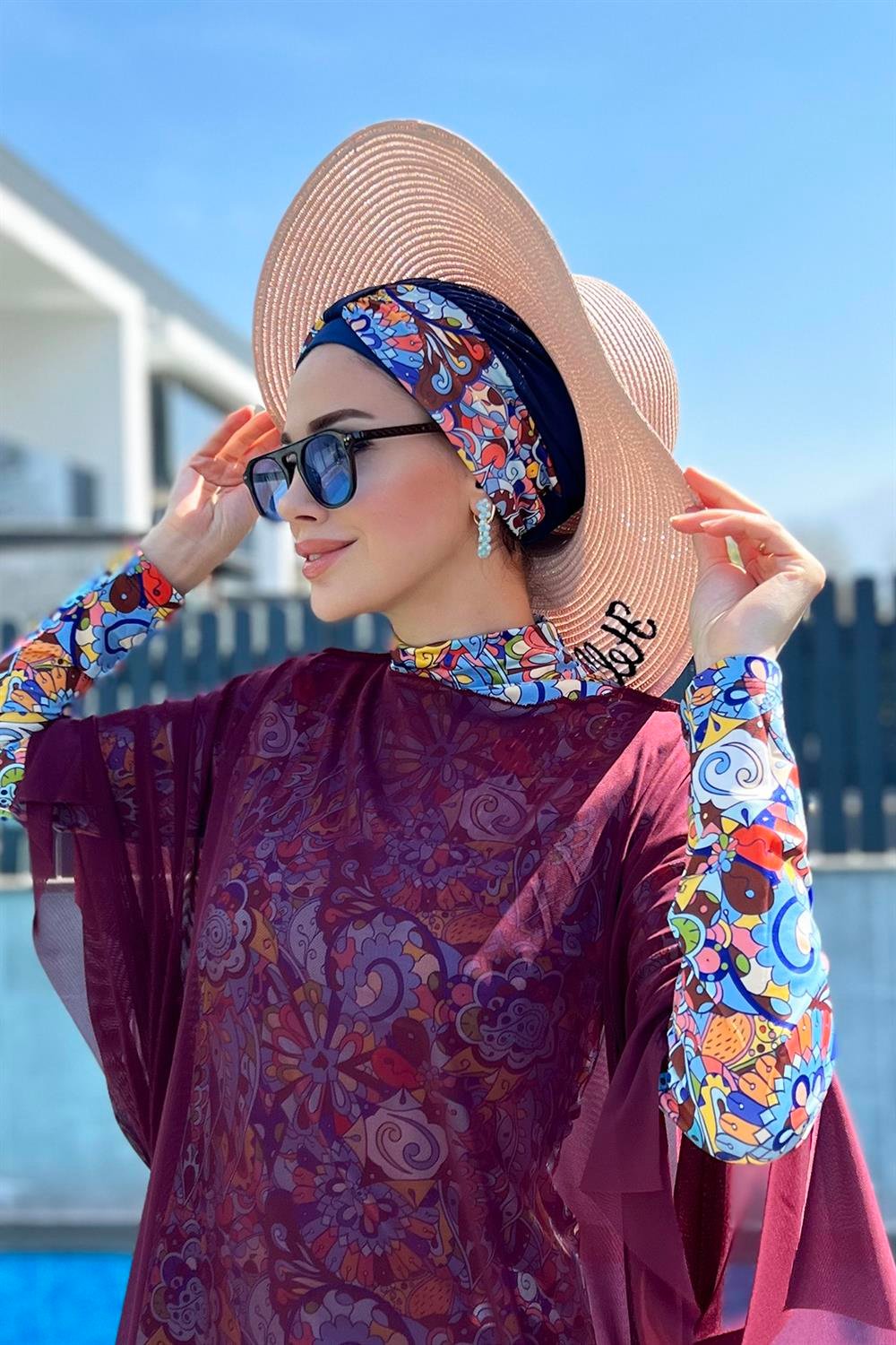 Remsa Mayo Hello Sunshine Yazılı Hasır Şapka Pudra RŞ-25