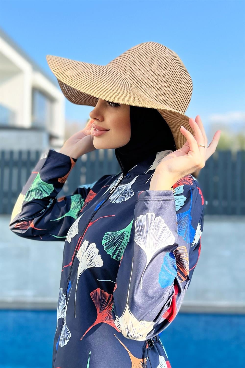 Remsa Mayo Hello Sunshine Yazılı Hasır Şapka Camel RŞ-23