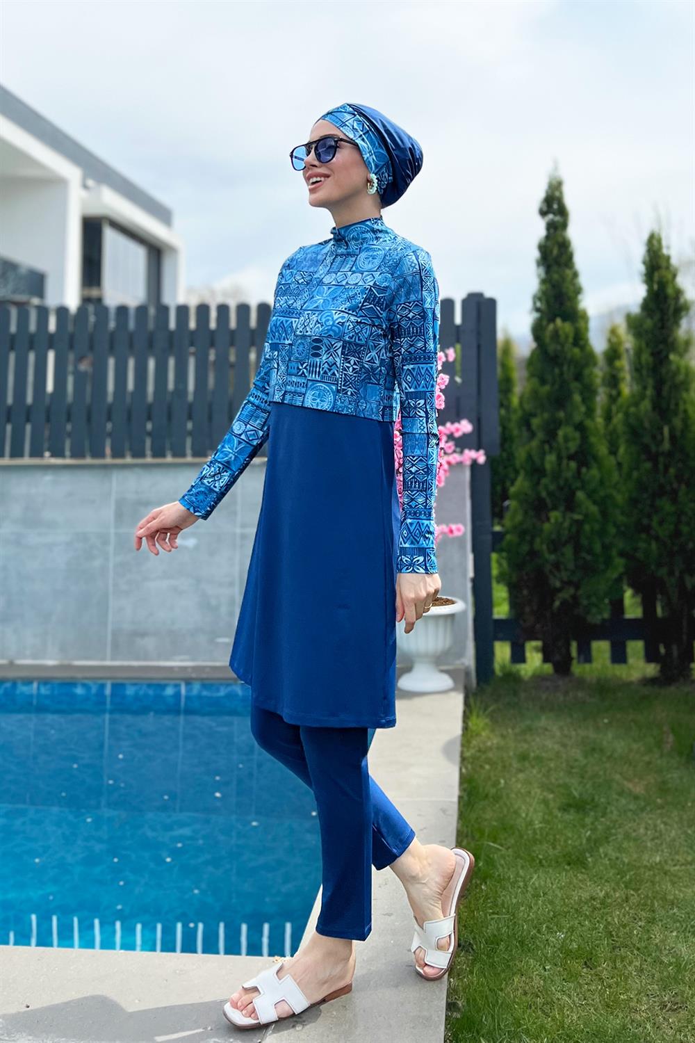 Remsa Mayo Likralı Tam Kapalı Mayo 4lü Set R068 Lamia