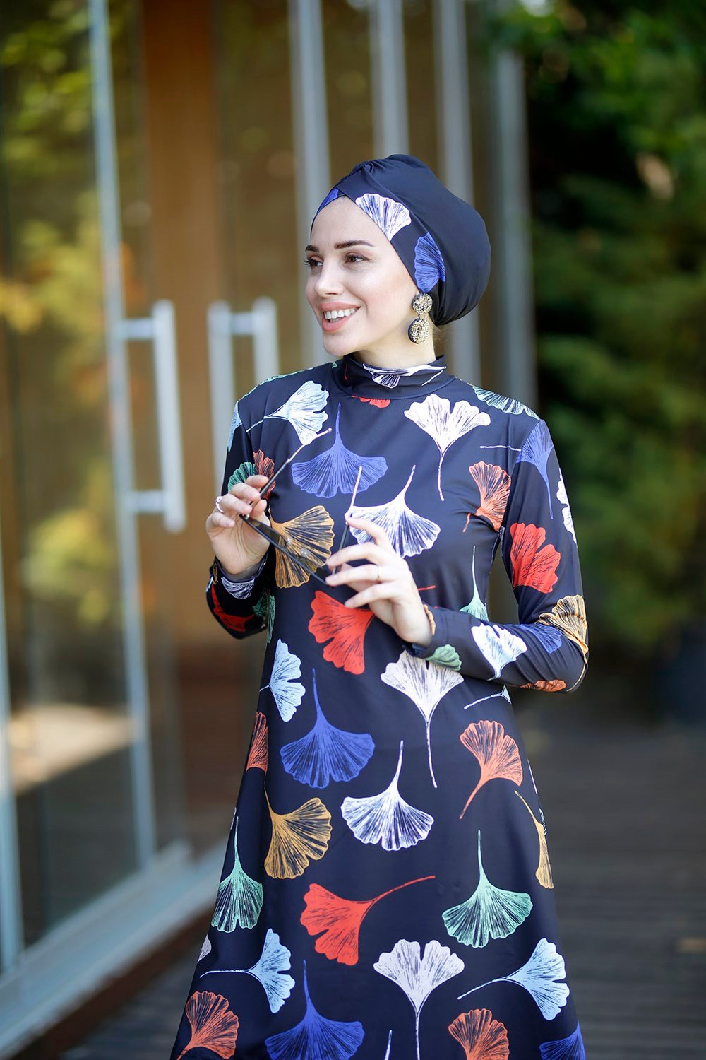 Remsa Mayo Likralı Tam Kapalı Tesettür Mayo 2202 Renkli GİNKO